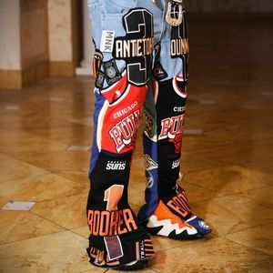 NBA JERSEY JEANS (custom made)